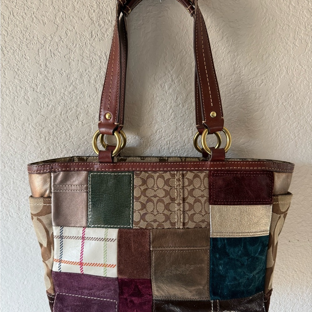 Coach Patchwork Holiday Tote Bag - image 4